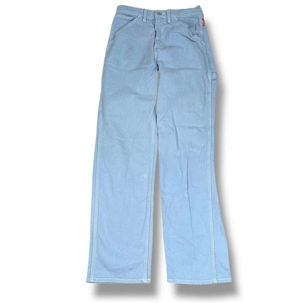 Denimist Chapel Carpenter Jeans Women‎ 27 Blue Denim Cotton Straight Leg READ